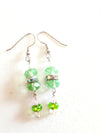 Green Simple Crystal Earrings - Firestarter Jewels 