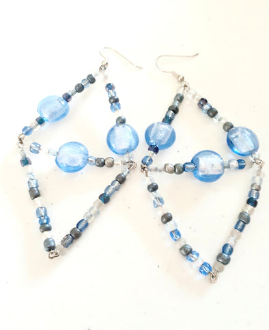 Double Diamond Ice Earrings - Firestarter Jewels 