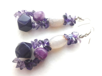 Love Of Purple Earrings - Firestarter Jewels 