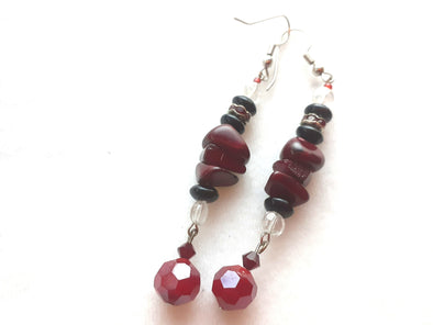 Scarlet Dangle Earrings - Firestarter Jewels 