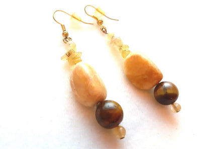 Mustard Seed Dangle Earrings - Firestarter Jewels 