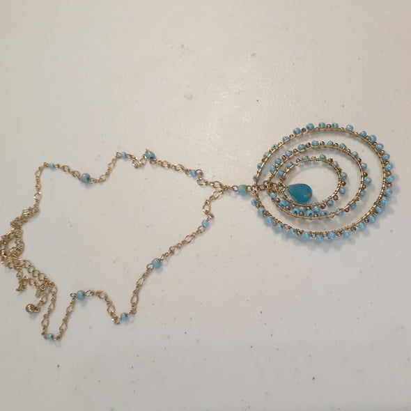 Beach Feel Necklace And Earrings Set
