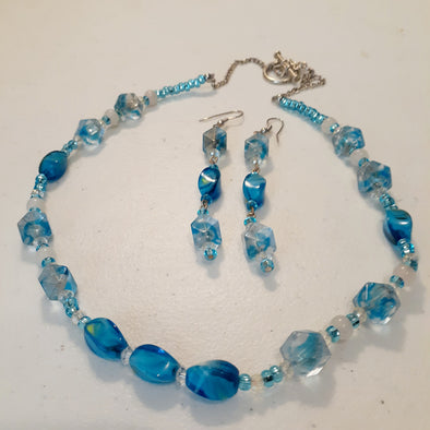 Blues Clues Necklace and Earrings Set