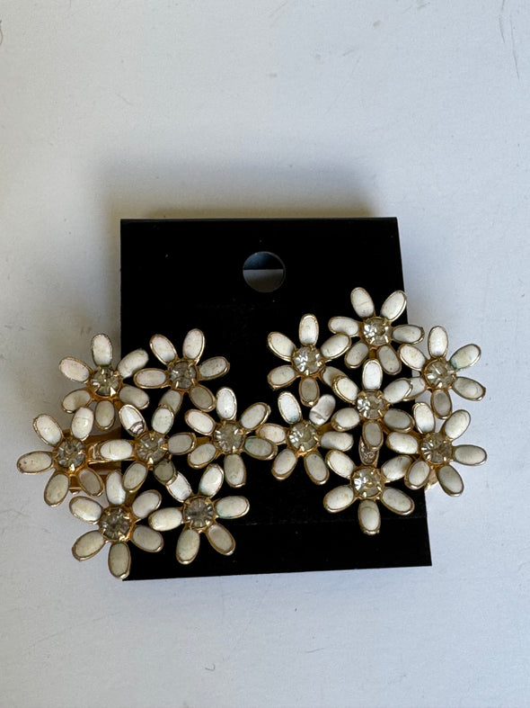 Sprinkle of Flowers Clip Earrings