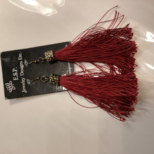 Red Carpet Ready Tassel Earrings