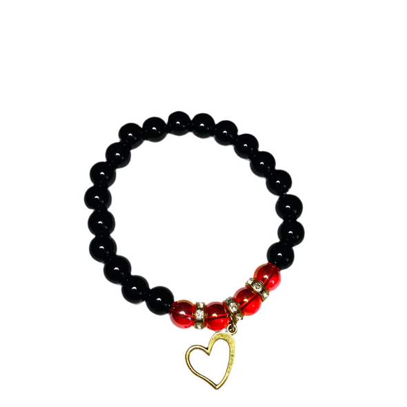 Fiery Heart Bracelet