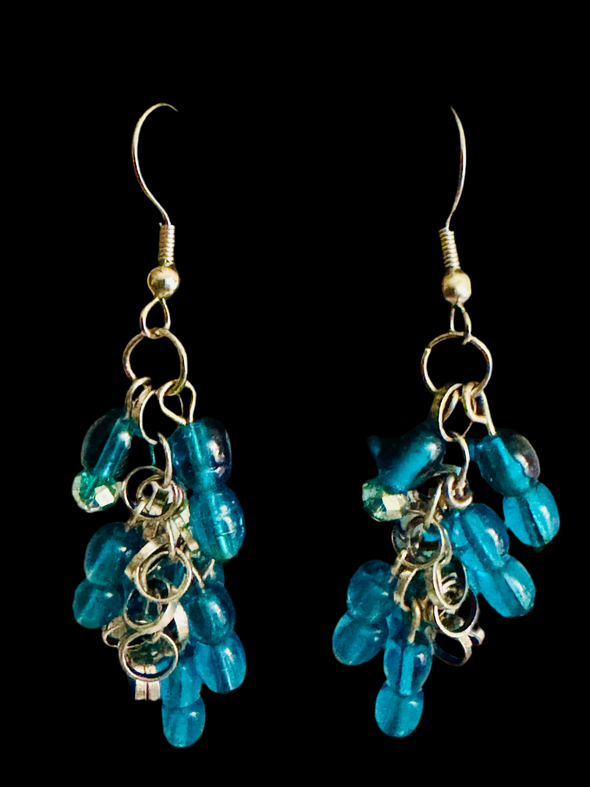 Teal Deal Dangle Earrings