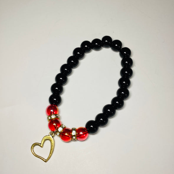 Fiery Heart Bracelet