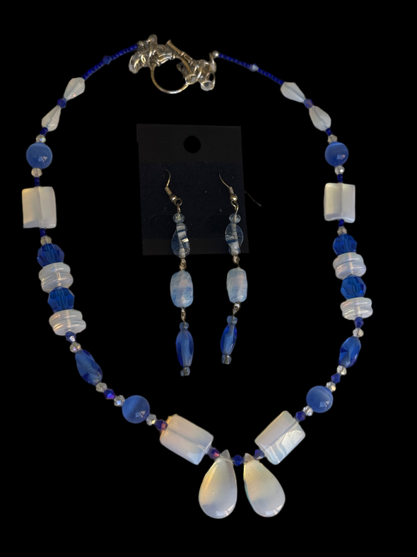 Transparency Necklace and Earrings Set