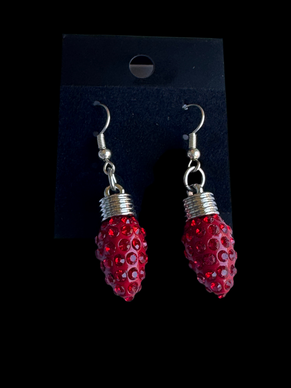 Christmas Bulb Dangle Earrings