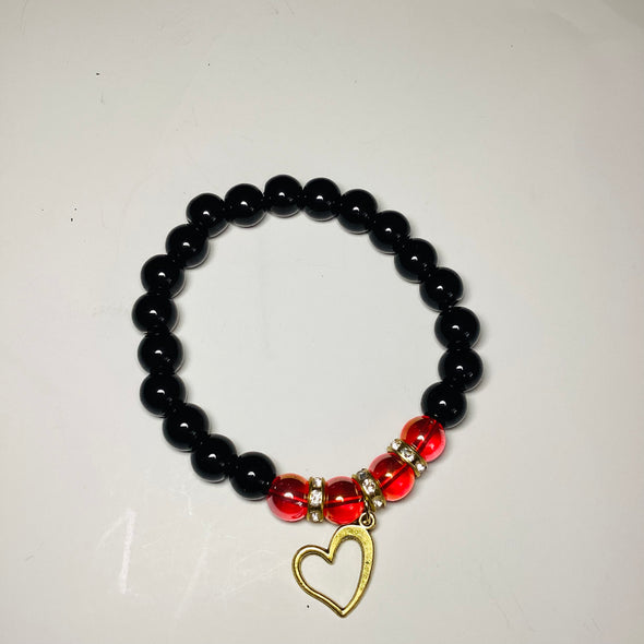 Fiery Heart Bracelet