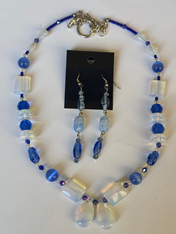 Transparency Necklace and Earrings Set