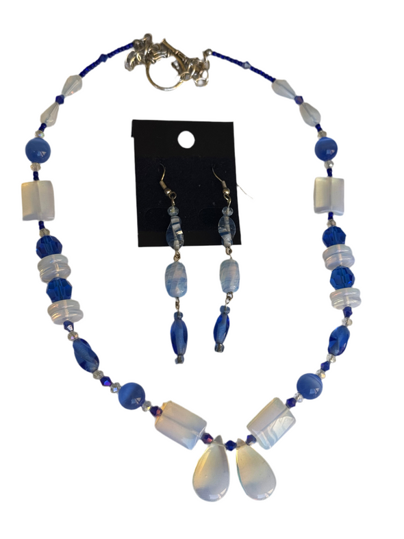 Transparency Necklace and Earrings Set