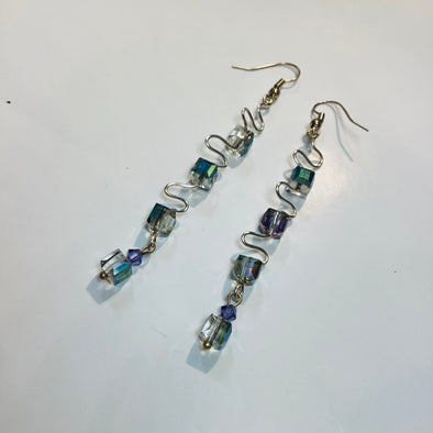 Iridescent Squares Earrings