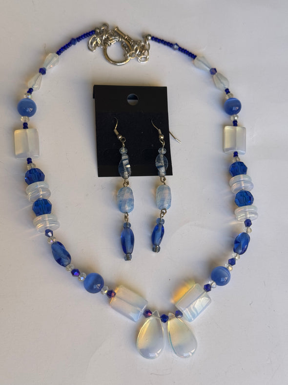 Transparency Necklace and Earrings Set