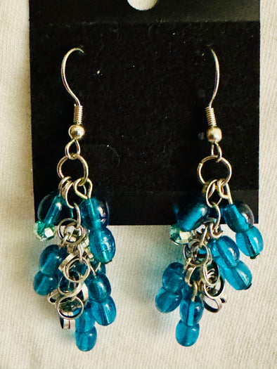 Teal Deal Dangle Earrings