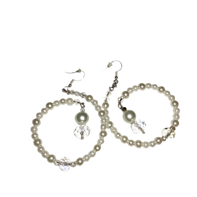 Pearl Swan Earrings