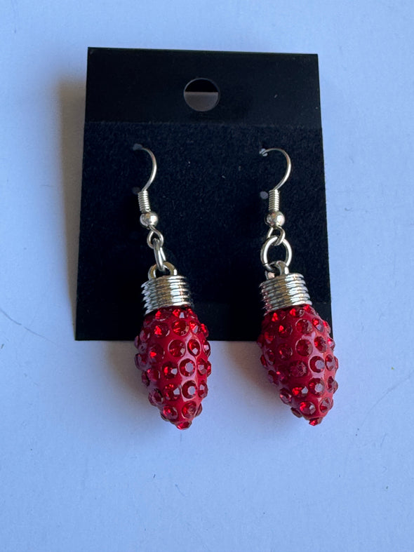 Christmas Bulb Dangle Earrings