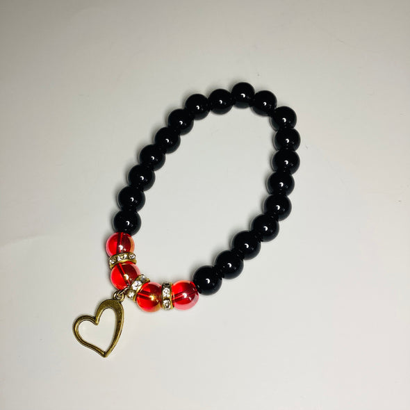 Fiery Heart Bracelet