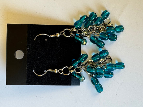 Teal Deal Dangle Earrings