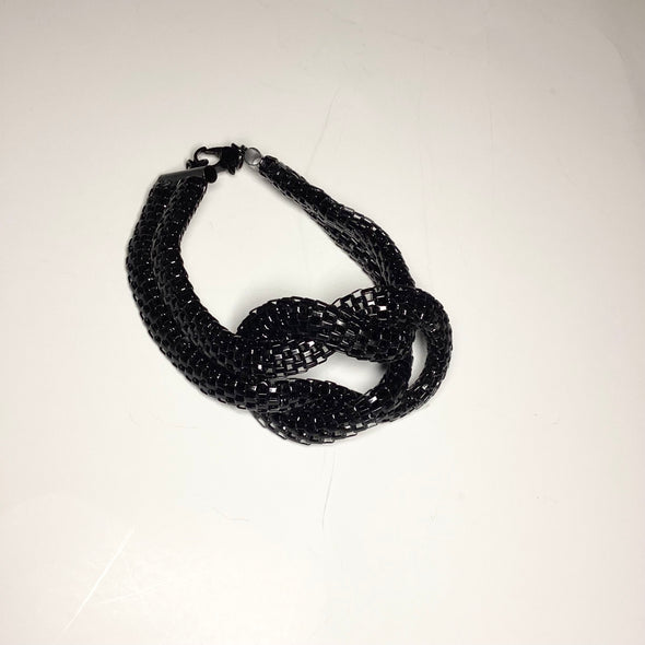 Tongue Tied Black Bracelet