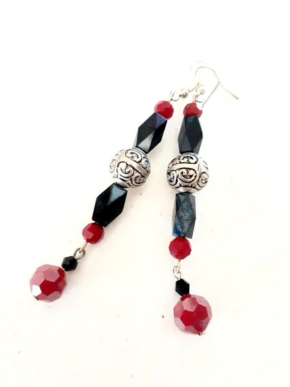 Red Carpet Dangle Earrings - Firestarter Jewels 