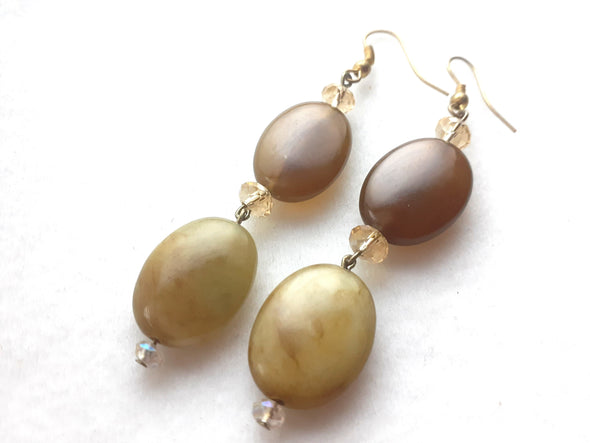 Natural And Neutral Dangle Earrings - Firestarter Jewels 