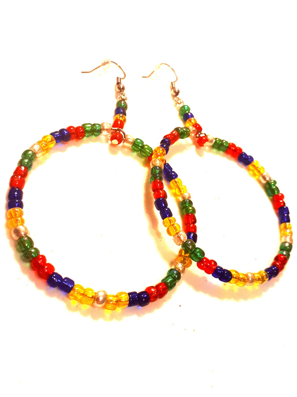 Rainbow Bright Hoop Earrings