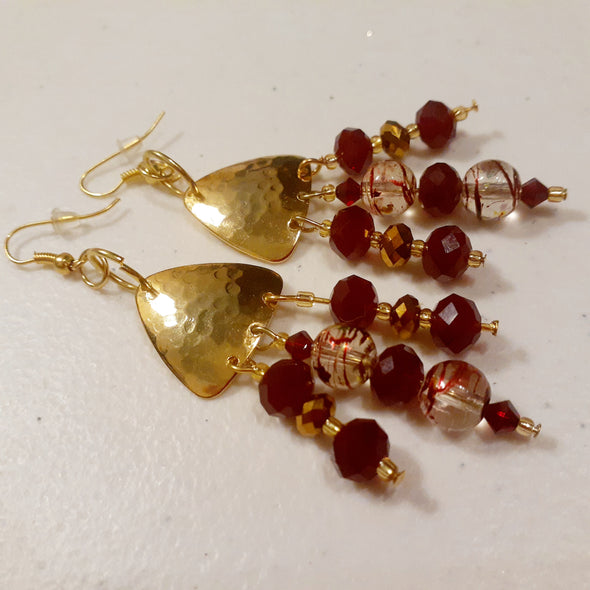 Garnet Gem Earrings