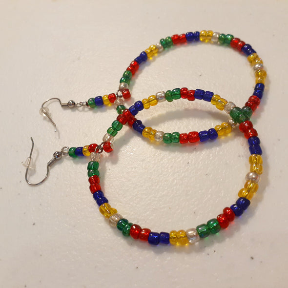 Rainbow Bright Hoop Earrings