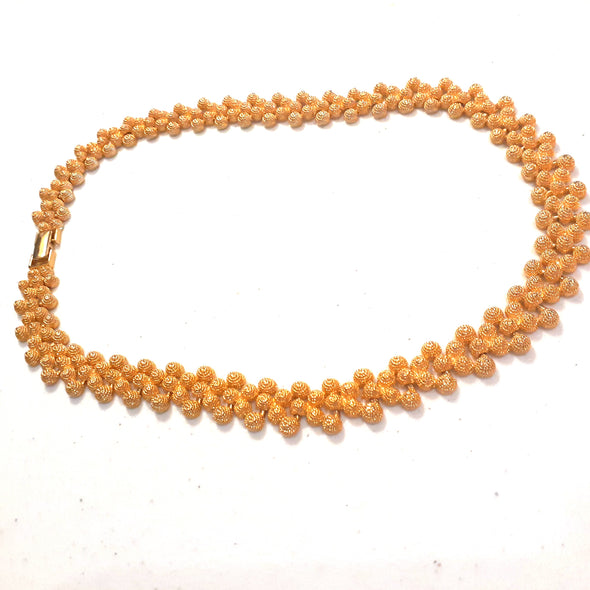 Bubbly Gold Necklace