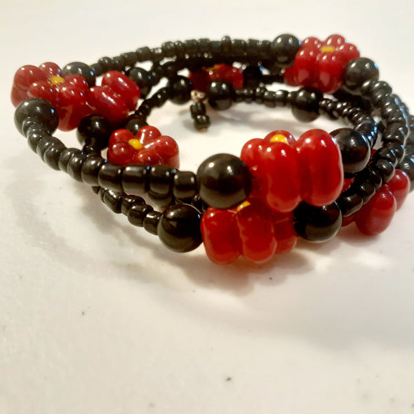 Fire Flower Coil Bracelet