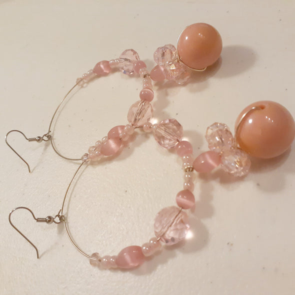 Pink Perfection Hoop Earrings