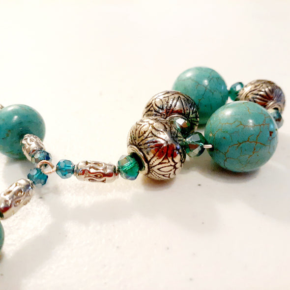 Turquoise Dreamer Necklace And Earrings Set