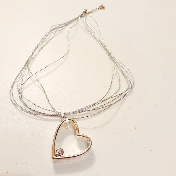 Dropped Heart Necklace