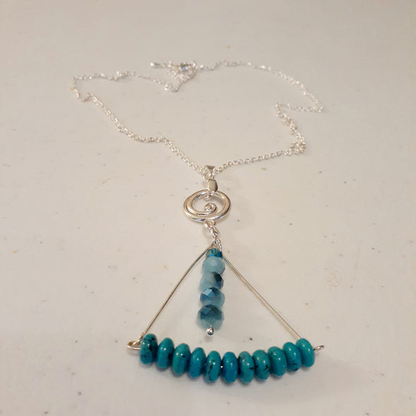 Turquoise Bar Necklace