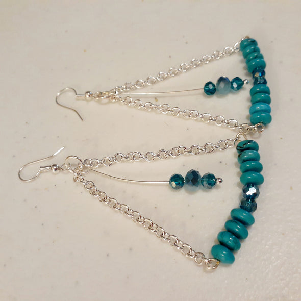 Turquoise Bar Earrings