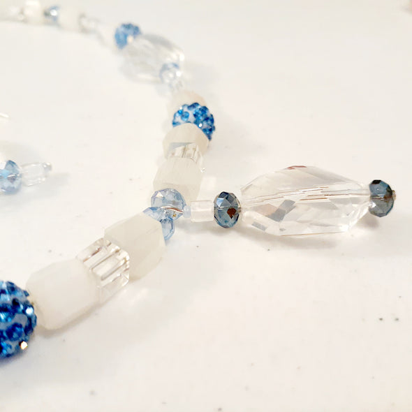 Winter Ice Necklace And Earrings Set